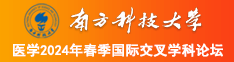 大鸡巴黄片免费看南方科技大学医学2024年春季国际交叉学科论坛